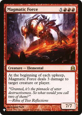 Magmatic Force card from The List Reprints