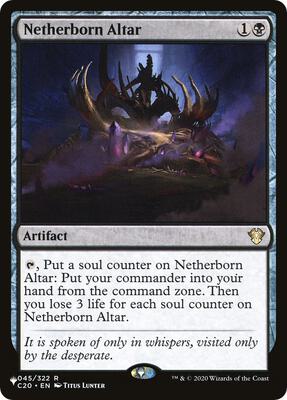 Netherborn Altar card from The List Reprints