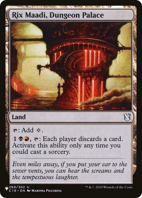 Rix Maadi, Dungeon Palace card from The List Reprints