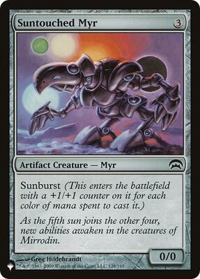 Suntouched Myr card from The List Reprints