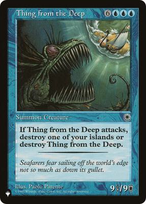 Thing from the Deep card from The List Reprints