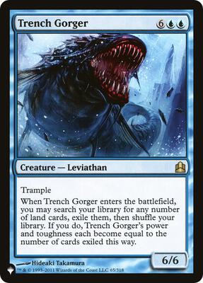 Trench Gorger card from The List Reprints