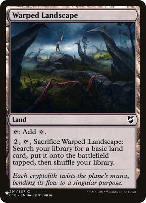 Warped Landscape card from The List Reprints