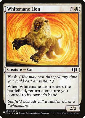 Whitemane Lion (C14) card from The List Reprints