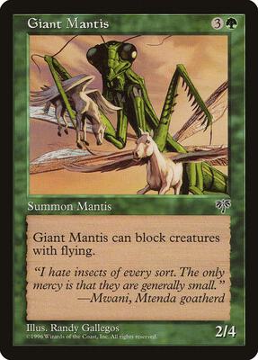 Giant Mantis card from Mirage