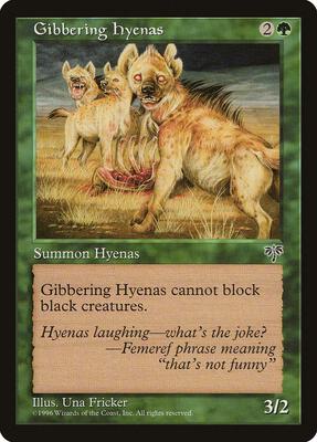 Gibbering Hyenas card from Mirage