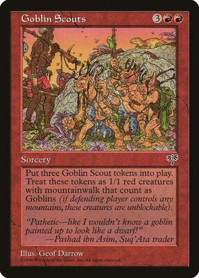 Goblin Scouts card from Mirage
