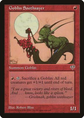 Goblin Soothsayer card from Mirage