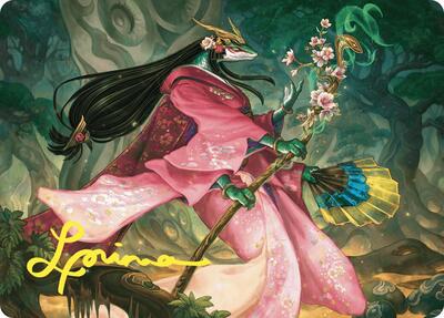 Sakiko, Mother of Summer Art Card (Gold-Stamped Signature) card from Art Series: Commander Masters