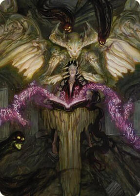 Demonic Tutor Art Card card from Art Series: Commander Masters