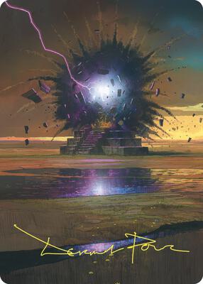 Return to Dust Art Card (Gold-Stamped Signature) card from Art Series: Commander Masters