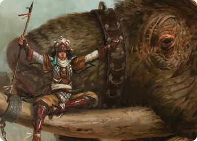 Tuskguard Captain Art Card card from Art Series: Commander Masters