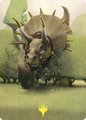 Regal Behemoth Art Card (Gold-Stamped) card from Art Series: Commander Masters