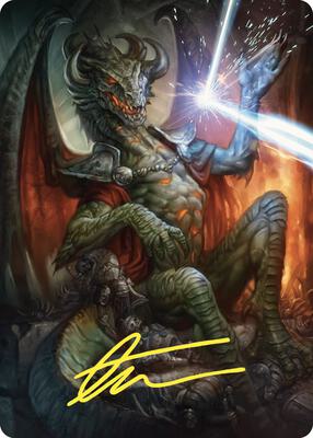 Deflecting Swat Art Card (Gold-Stamped Signature) card from Art Series: Commander Masters