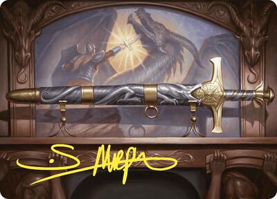 Ancestral Blade Art Card (Gold-Stamped Signature) card from Art Series: Commander Masters