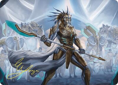 Kemba, Kha Regent Art Card (Gold-Stamped Signature) card from Art Series: Commander Masters