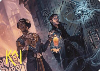 Bribery Art Card (Gold-Stamped Signature) card from Art Series: Commander Masters