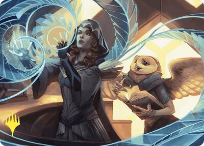 Personal Tutor Art Card (Gold-Stamped) card from Art Series: Commander Masters