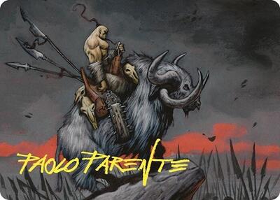 Godo, Bandit Warlord Art Card (Gold-Stamped Signature) card from Art Series: Commander Masters