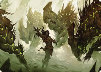 Ezuri's Predation Art Card card from Art Series: Commander Masters