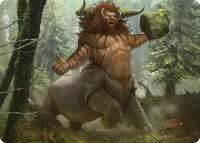 Stonehoof Chieftain Art Card card from Art Series: Commander Masters