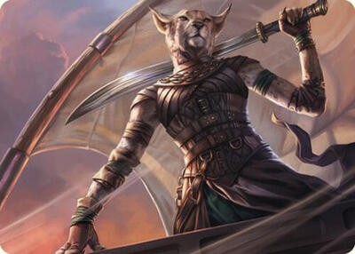 Mirri, Weatherlight Duelist Art Card card from Art Series: Commander Masters