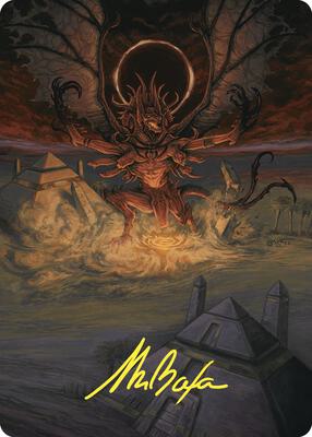 Dread Return Art Card (Gold-Stamped Signature) card from Art Series: Commander Masters
