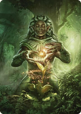 Elvish Mystic Art Card card from Art Series: Commander Masters