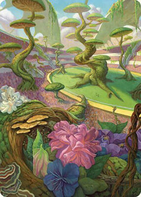 Undergrowth Stadium Art Card card from Art Series: Commander Masters