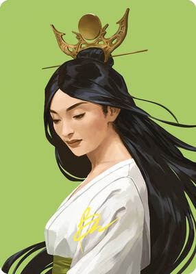 Azusa, Lost but Seeking Art Card (Gold-Stamped Signature) card from Art Series: Commander Masters