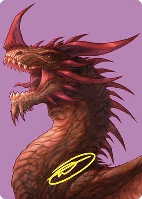 The Ur-Dragon Art Card (Gold-Stamped Signature) card from Art Series: Commander Masters