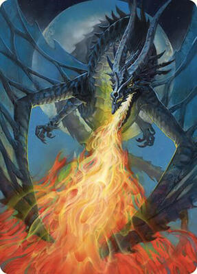 Balefire Dragon Art Card card from Art Series: Commander Masters
