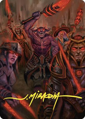 Insurrection Art Card (Gold-Stamped Signature) card from Art Series: Commander Masters