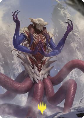 Zhulodok, Void Gorger Art Card (Gold-Stamped) card from Art Series: Commander Masters