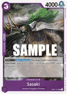 Sasaki (Event Pack Vol. 2) card from One Piece Promotion Cards