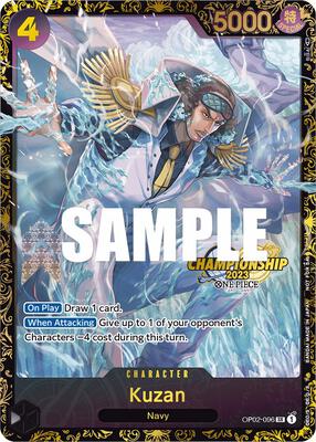 Kuzan (Championship 2023) card from One Piece Promotion Cards