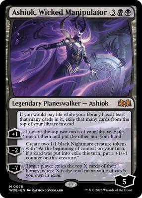 Ashiok, Wicked Manipulator card from Wilds of Eldraine