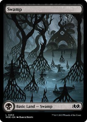 Swamp (0264) card from Wilds of Eldraine