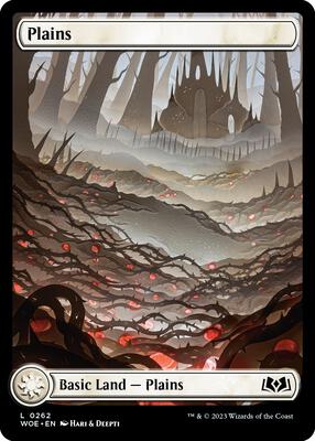 Plains (0262) card from Wilds of Eldraine