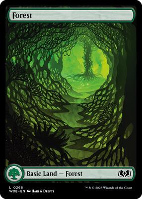 Forest (0266) card from Wilds of Eldraine