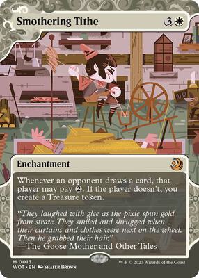 Smothering Tithe card from Wilds of Eldraine: Enchanting Tales