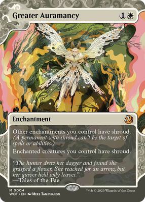 Greater Auramancy card from Wilds of Eldraine: Enchanting Tales