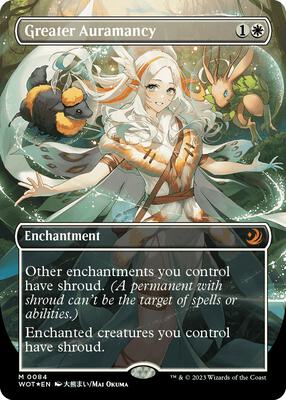 Greater Auramancy (Anime Borderless) (Confetti Foil) card from Wilds of Eldraine: Enchanting Tales