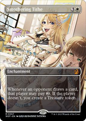 Smothering Tithe (Anime Borderless) card from Wilds of Eldraine: Enchanting Tales