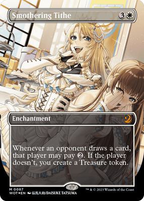 Smothering Tithe (Anime Borderless) (Confetti Foil) card from Wilds of Eldraine: Enchanting Tales