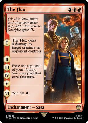 The Flux card from Universes Beyond: Doctor Who