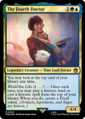 The Fourth Doctor card from Universes Beyond: Doctor Who