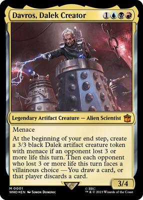 Davros, Dalek Creator card from Universes Beyond: Doctor Who