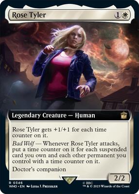Rose Tyler (Extended Art) card from Universes Beyond: Doctor Who