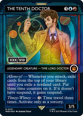 The Tenth Doctor (Serial Numbered) card from Universes Beyond: Doctor Who